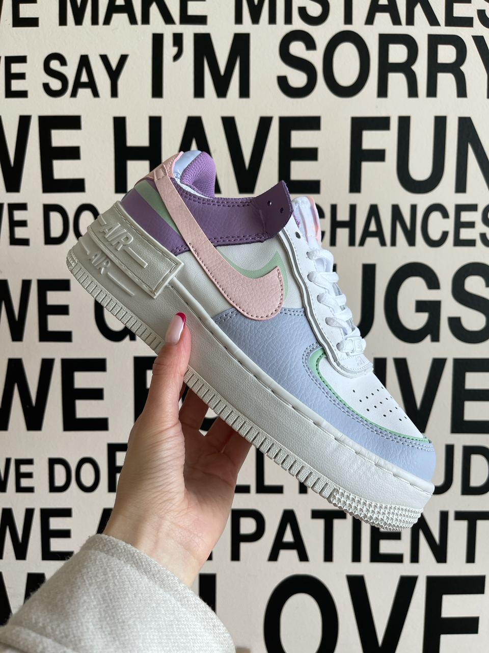 Кроссовки женские Nike Air Force Shadow найк аир форс разноцветные ...