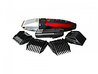 Машинка для стрижки Gemei GM-550 Чорна з червоним, фото 4