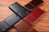 Чохол книжка з натуральної шкіри магнітний протиударний для Samsung A30 А305F "ITALIAN" Чорний - №2, фото 3