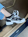 Жіночі кросівки New Balance 530 Black White чорно-білі повсякденні весна літо, фото 4
