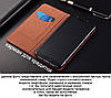 Чохол книжка з натуральної LUX шкіри магнітний протиударний для Samsung A51 A515F "ZENUS", фото 7