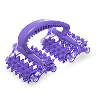 Масажер ручний роликовий 4 масажери Zelart Massage Roller 1743 Purple