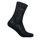 Шкарпетки чоловічі бавовняні Лео Класик Сітка Чорна Преміум, фото 3
