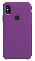 Чохол для iPhone XS Max Silicone Case бампер (Grape)