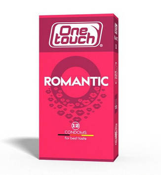 Презервативи One touch romantic Ван тач романтик ароматизовані з полуницею #12 шт Преміумклас!