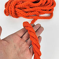 Веревка для сумок, 12 мм, оранжевая