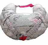 Наволочка на подушку для годування дитини з фіксатором із бязі 140*35 см Лежбока Україна, фото 2