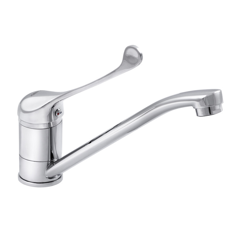 Змішувач для умивальника ліктьовий ZERIX PED-A 127 хром латунь на раковину 64697 ZX2940, фото 1