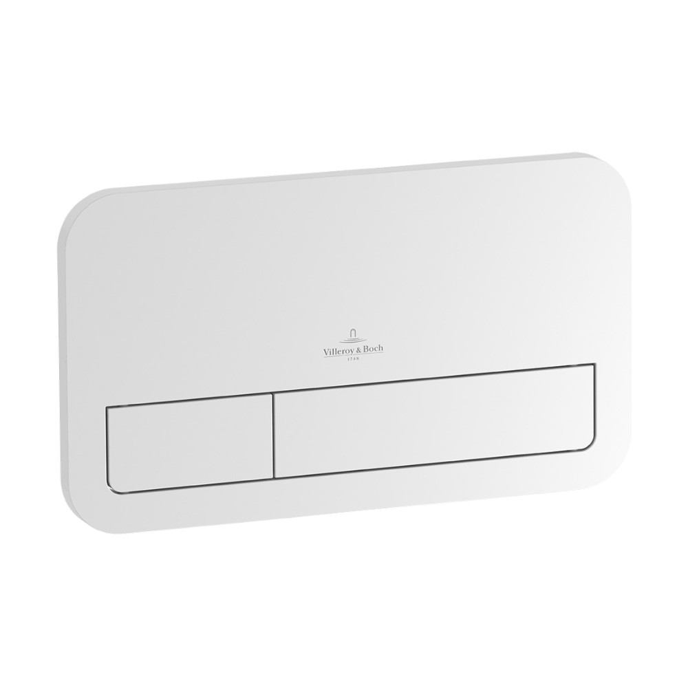 Кнопка для інсталяції VILLEROY&BOCH VICONNECT 92249068 подвійна глянцева біла 69589, фото 1