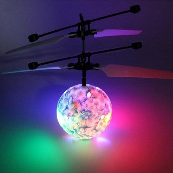Индукционная сенсорная игрушка летит от руки Летающая игрушка Интерактивный светящийся летающий шар - фото 7 - id-p1065595915