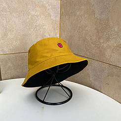 Панама двостороння смайлик жовто чорна