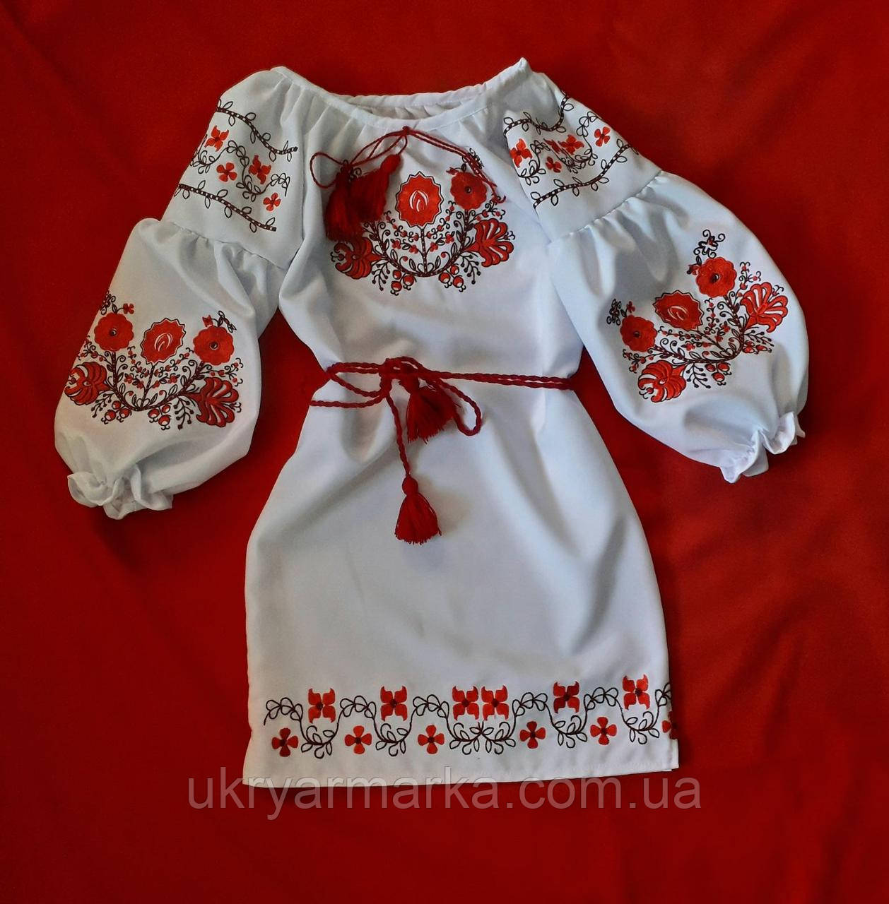 Вишите плаття для дівчинки  "Чарівне біле"