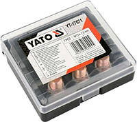 Набір для ремонту оливних пробок YATO : з алюмінієвими прокладками, різьба- М13 х 1.5, 6 штYT-17571