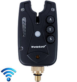 Сигналізатор клювання FA211 World4Carp 2025 червоний (з прив'язкою) – для риболовлі, антизлодій, LED