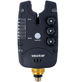 Сигналізатор клювання World4Carp FA211 червоний | Антизлодій | Налаштування | LED | Карпфішинг
