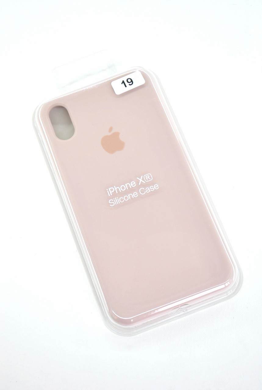 Чохол для телефону iPhone XR Silicone Case original FULL №1 pink sand