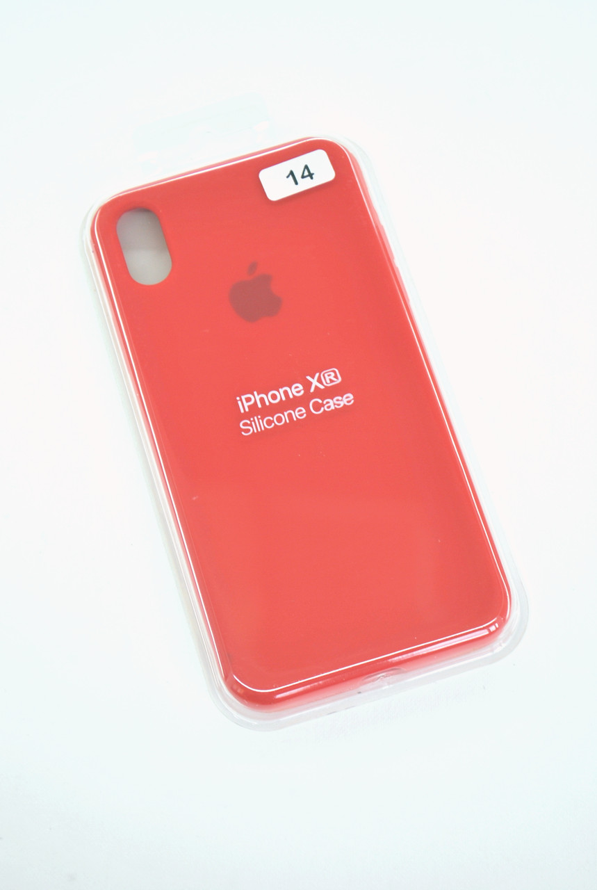 Чохол для телефону iPhone XR Silicone Case original FULL №14 red (4you)