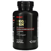 GNC, Mega Men multi (180 таб.), мужские витамины, конкурент opti-men