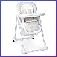 Стульчик детский для кормления с регулируемой спинкой Bambi M 3890 Light Gray QT серый