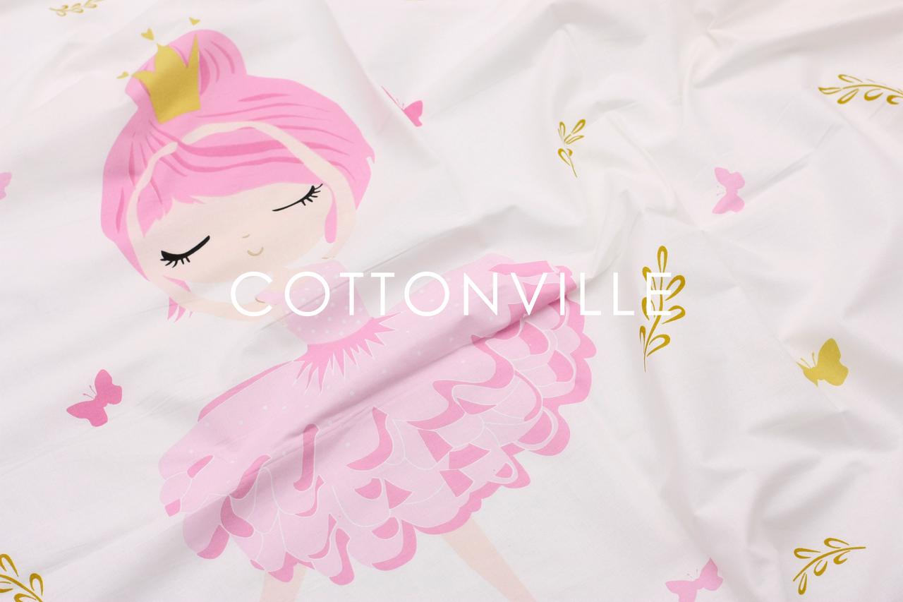 Ранфорс 240 см Принцеси рожеві, фото 1