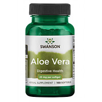 Aloe Vera 25 mg Swanson, 100 капсул