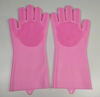 Силіконові рукавички для прибирання та миття посуду універсальні.