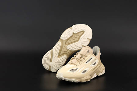 Чоловічі кросівки Adidas Ozweego. Рефлектив. Beige бежевий.. ТОП Репліка ААА класу., фото 2