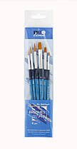 Пензлики синтетика Neo Line Brushes Prof набір 6 штук SB336