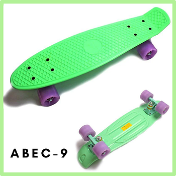 Пенні борд | скейт | Penny board | Пенні борд зі світними колесами М'ятний