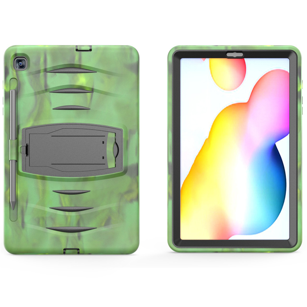 Чохол Heavy Duty Case для Samsung Galaxy Tab S6 Lite 10.4 P610 / P615 Green Camo