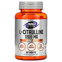 L-Цитрулін L-Citrulline, Now Foods, 1200 мг, 120 таблеток