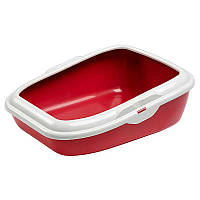 Туалет - лоток з фіксаторами для котів Ferplast Moдерna (Ферпласт Модерна) Бордовий