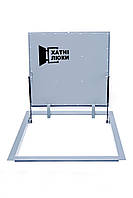 Напольный люк под плитку ХатнійПол+ Хатні Люки 90х70 cм