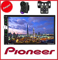 Автомагнитола Pioneer 7040 7" Экран + AV-in + пульт на руль 2 Din