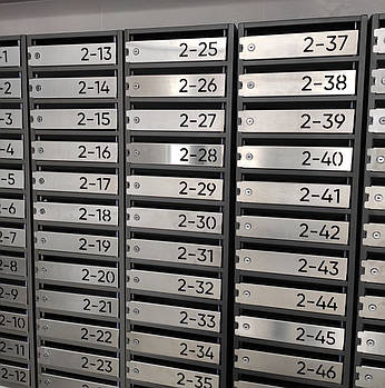 Поштовий ящик з нержавіючої сталі ЯПН*