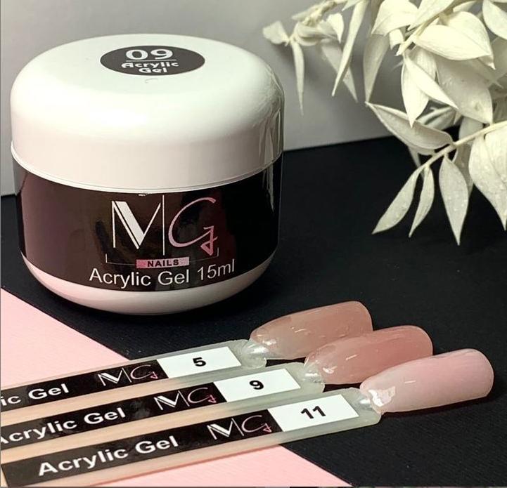 Акригель для наращивания ногтей MG Acrylic Gel № 2 30 мл - фото 1 - id-p1407679671