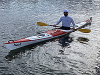 Каяк туристический одноместный гоночный для спорта, рыбалки Seabird Inuk Club kayak рыбацкий, байдарка