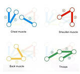 Дошка для віджимань Push Up Rack Board JT 006 тренажер для вправ, фото 3