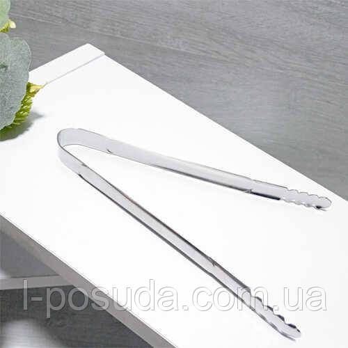 Щипці для льоду 16 см (нержавейка), фото 1