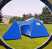 Палатка туристическая шестиместная Lanyu (210+100+150)*240*185см арт. 1636