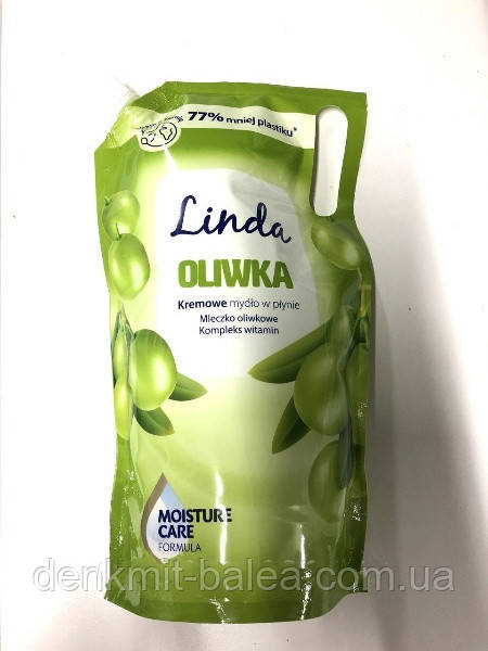 Рідке мило з екстрактом Оливи Linda Oliwka Kremowe Mydlo w plynie 1000 мл