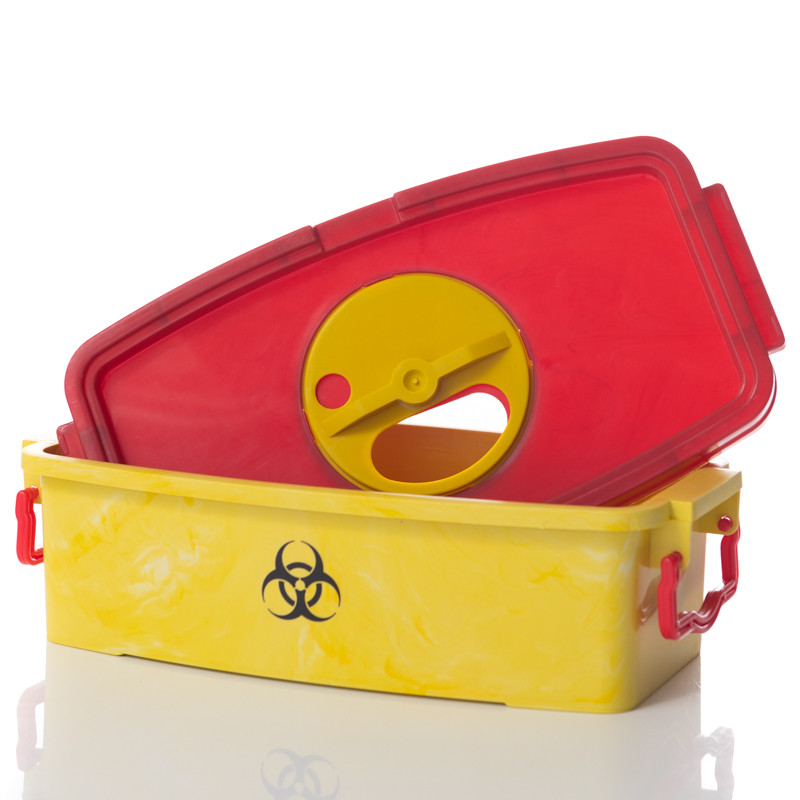 Контейнер для збирання, транспортування, зберігання медичних відходів, 3л