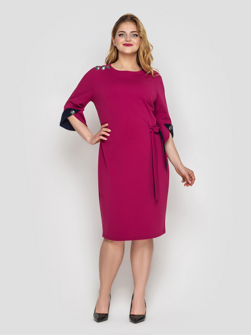 Жіноче плаття Джулія марсала 48 р, фото 1