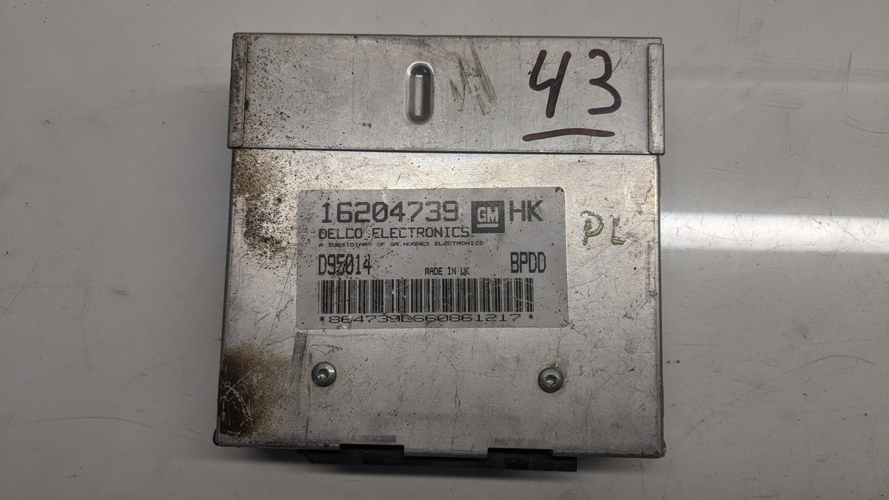 Блок управління двигуном Opel Corsa-B 1.2 №43 16204739