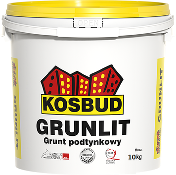 Грунт акриловий, Kosbud GRUNLIT, (без піску), база, відро 10 кг