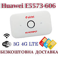 Мобильный модем 3G 4G WiFi Роутер Huawei E5573-606 Киевстар, Vodafone, Lifecell с 2 выходами под антенну MIMO