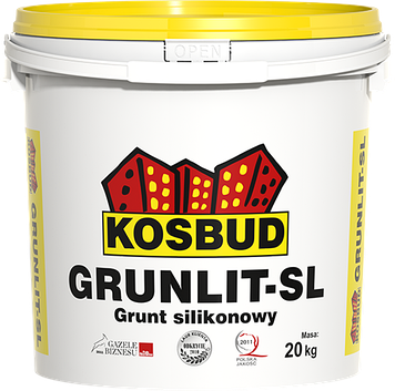 Грунт силіконовий, Kosbud GRUNLIT-SL, (без піску) база, відро 20 кг