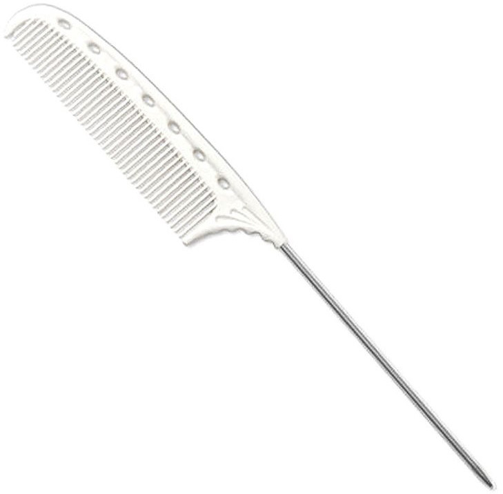 Гребінець з металевим хвостиком Y.S. Park YS-103 White