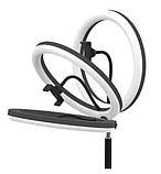 Кільцева LED лампа SMN-12 30см (1 кріплення) USB, фото 7
