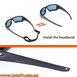 Тактичні балістичні окуляри ESS Rollbar для військових стрільби страйкбола зі змінними лінзами на гумці поляризаційні, фото 5